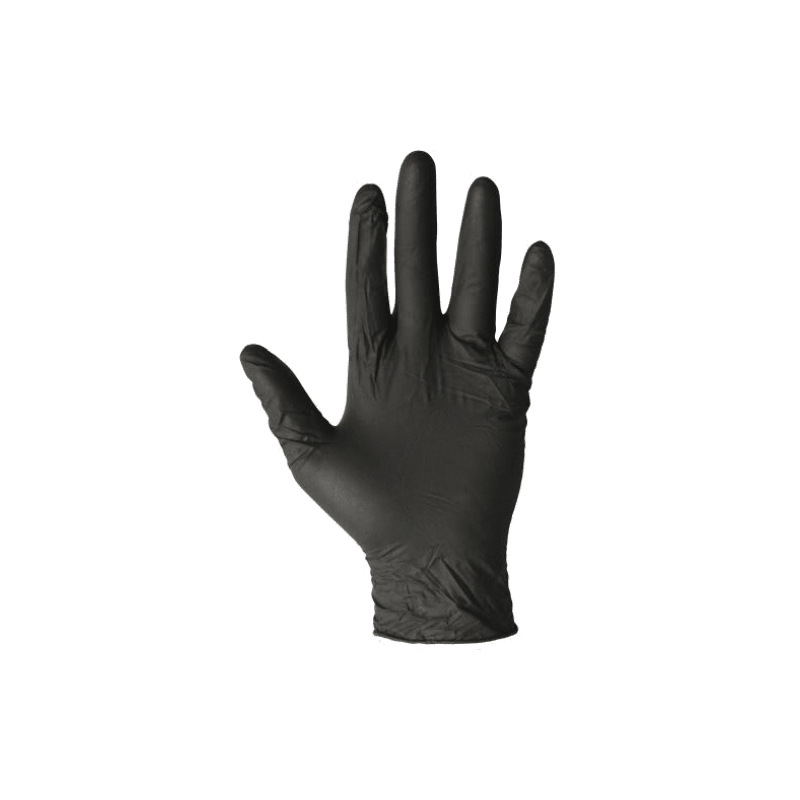 Viedera® Duracore Black Nitrile Gloves - Large - Powder Free - Box of 100 -  #B62280