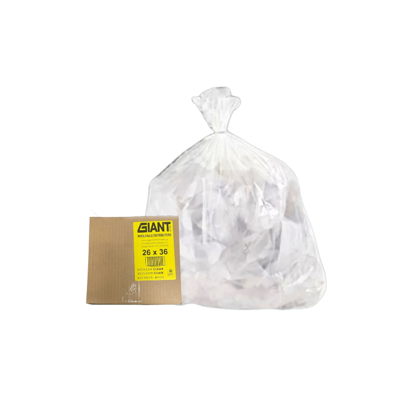 Clear plastic garbage bags wholesale discount