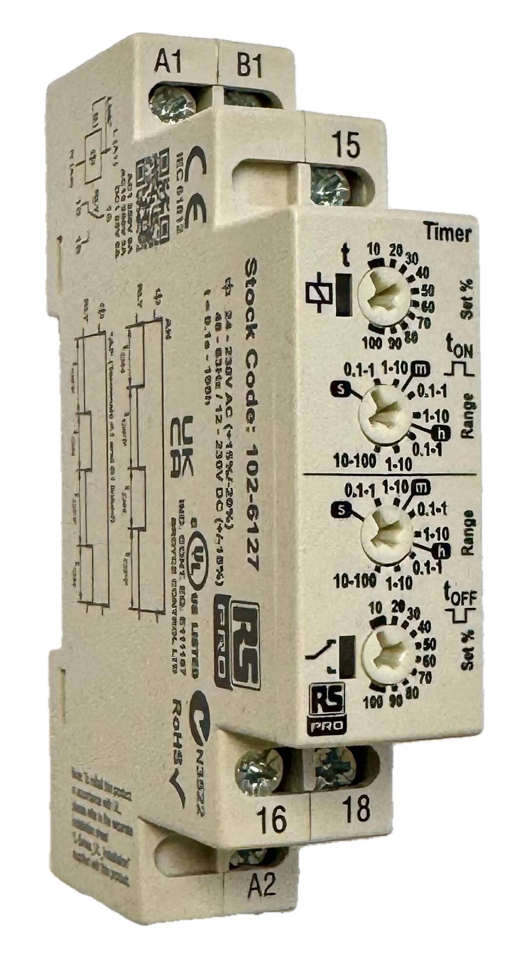 【CPC-L24】seiyan-5050 Relay - Asymmetrical Recycling, Multi-Voltage Timer SPDT, 12