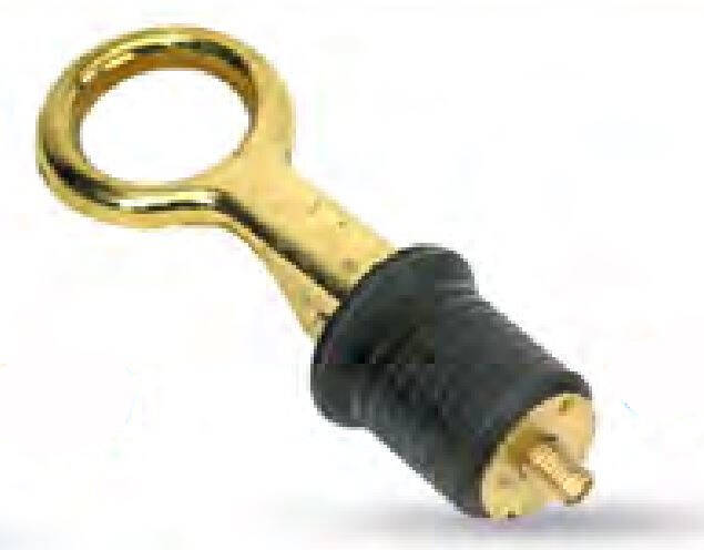 Moeller Marine Products Moeller Turn-Tite Boat Bailer Plug (1-Inch, Brass),  1 Brass Turn-TITE