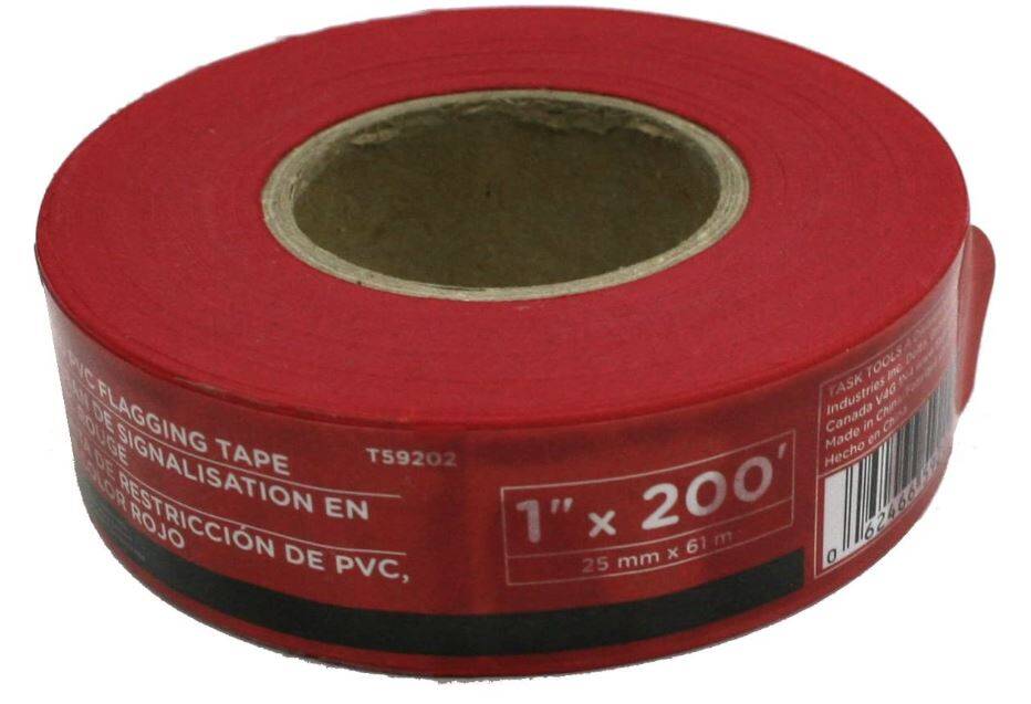 RED PVC FLAGGING TAPE