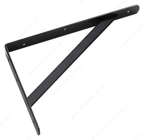 ONWARD HD SHELF BRACKET BLK 12"