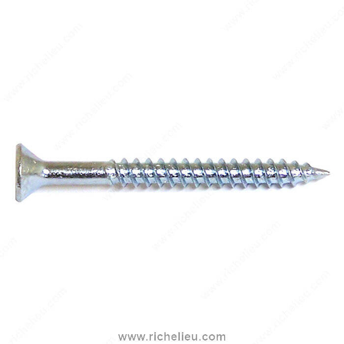 #8 X 1" FH WOOD SCREW ZINC (750)