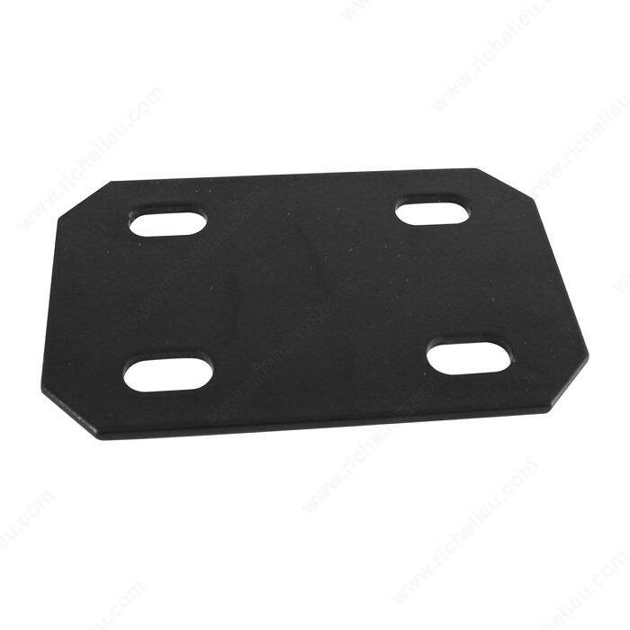 MENDING PLATE 4 3/4 X 3" FLT BLK
