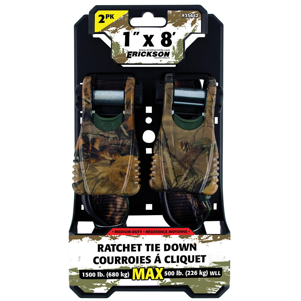 RATCHET 1"X8' 1500LB 2PK