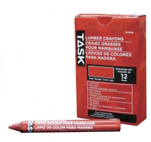 LUMBER CRAYON RED