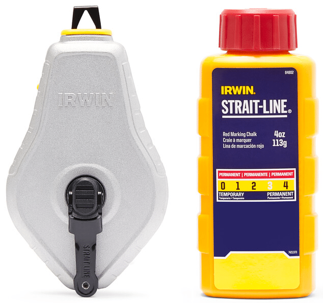 IRWIN CHALK & CHALKLINE SET CHALK REEL RED