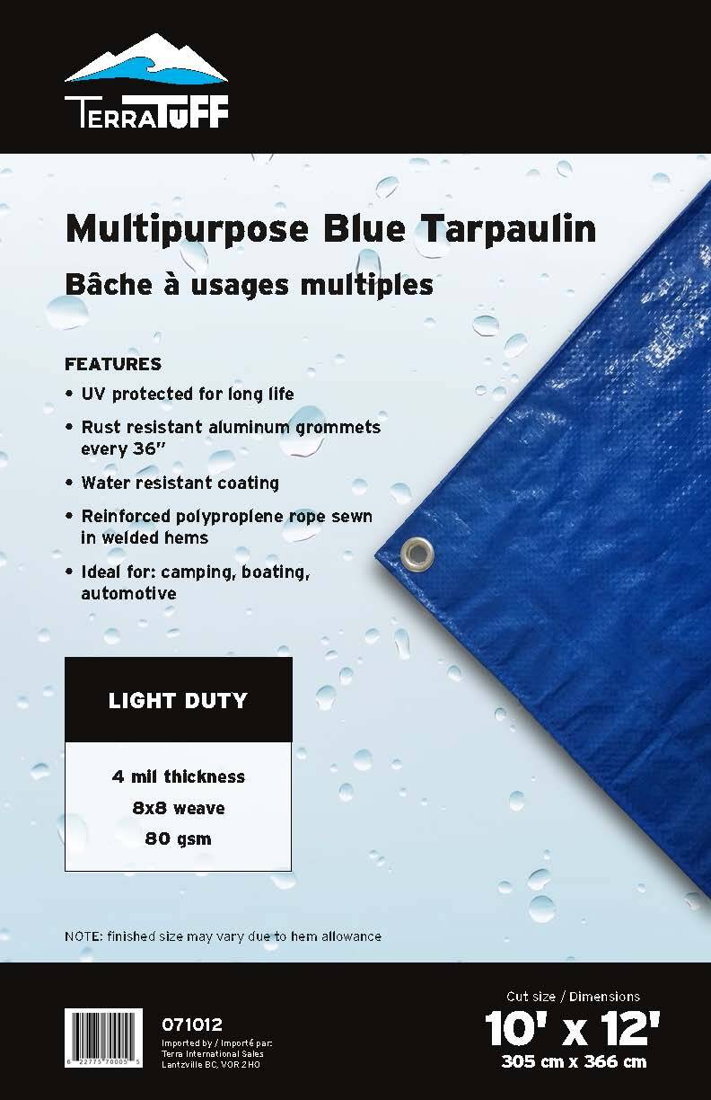 BLUE TARP 10' X 12'