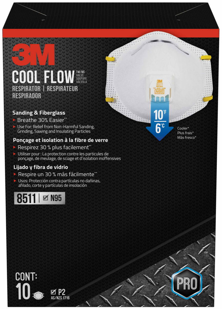 3M DUST MASK #8511 (W/ VALVE)