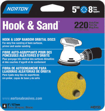 5" 220 GRIT HOOK & LOOP DISC