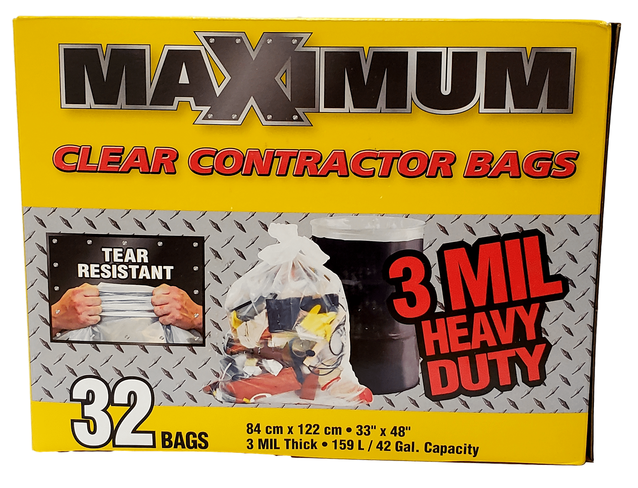 GARBAGE BAGS CLEAR 3MIL (32)