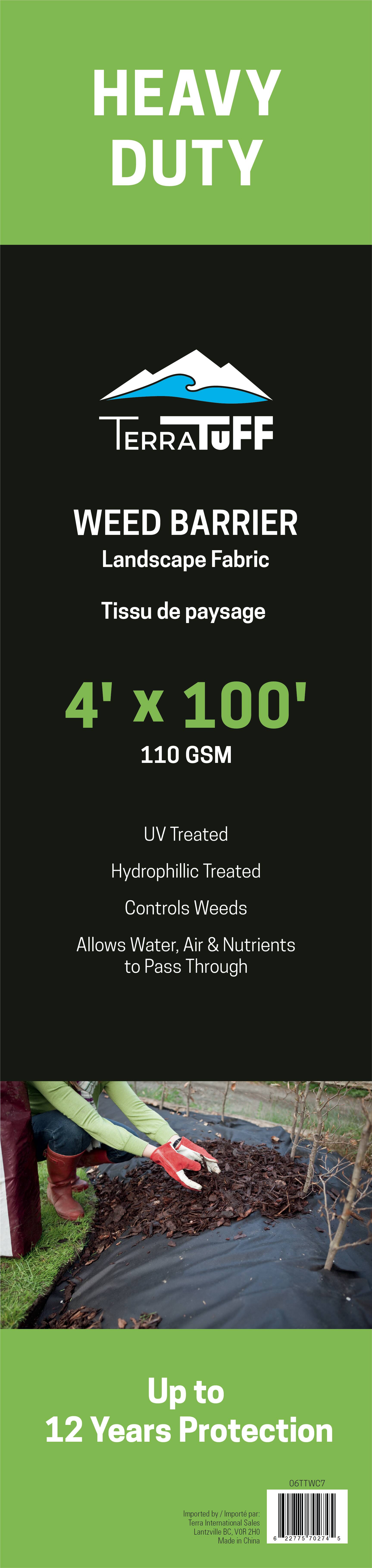 4' X 100' LANDSCAPE FABRIC 12YR