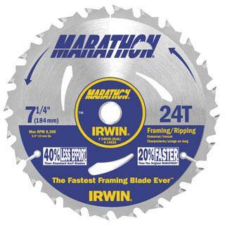 7 1/4" 24T IRWIN MARATHON BLADE