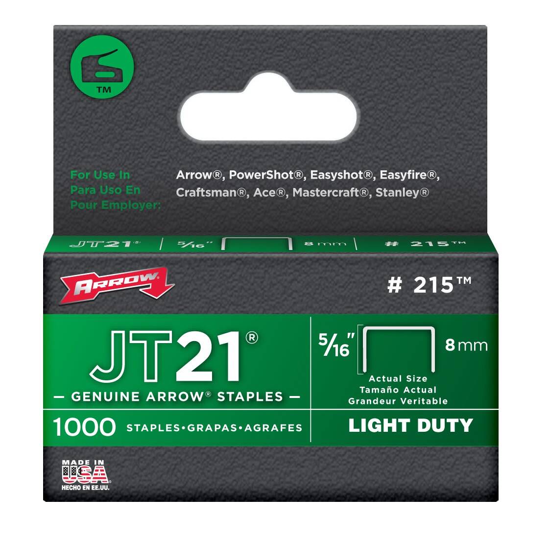 ARROW STAPLES JT21 5/16
