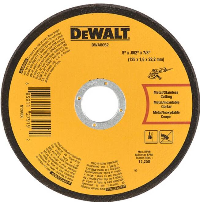 DEWALT 5" THIN METAL DISC