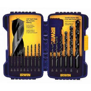 15PC IRWIN BLACK OXIDE DRILL SET