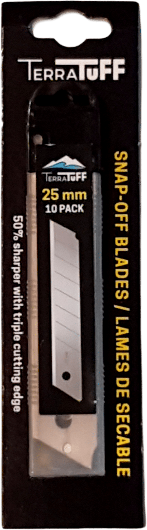 TERRATUFF SNAP-OFF BLADE 25MM 10PK