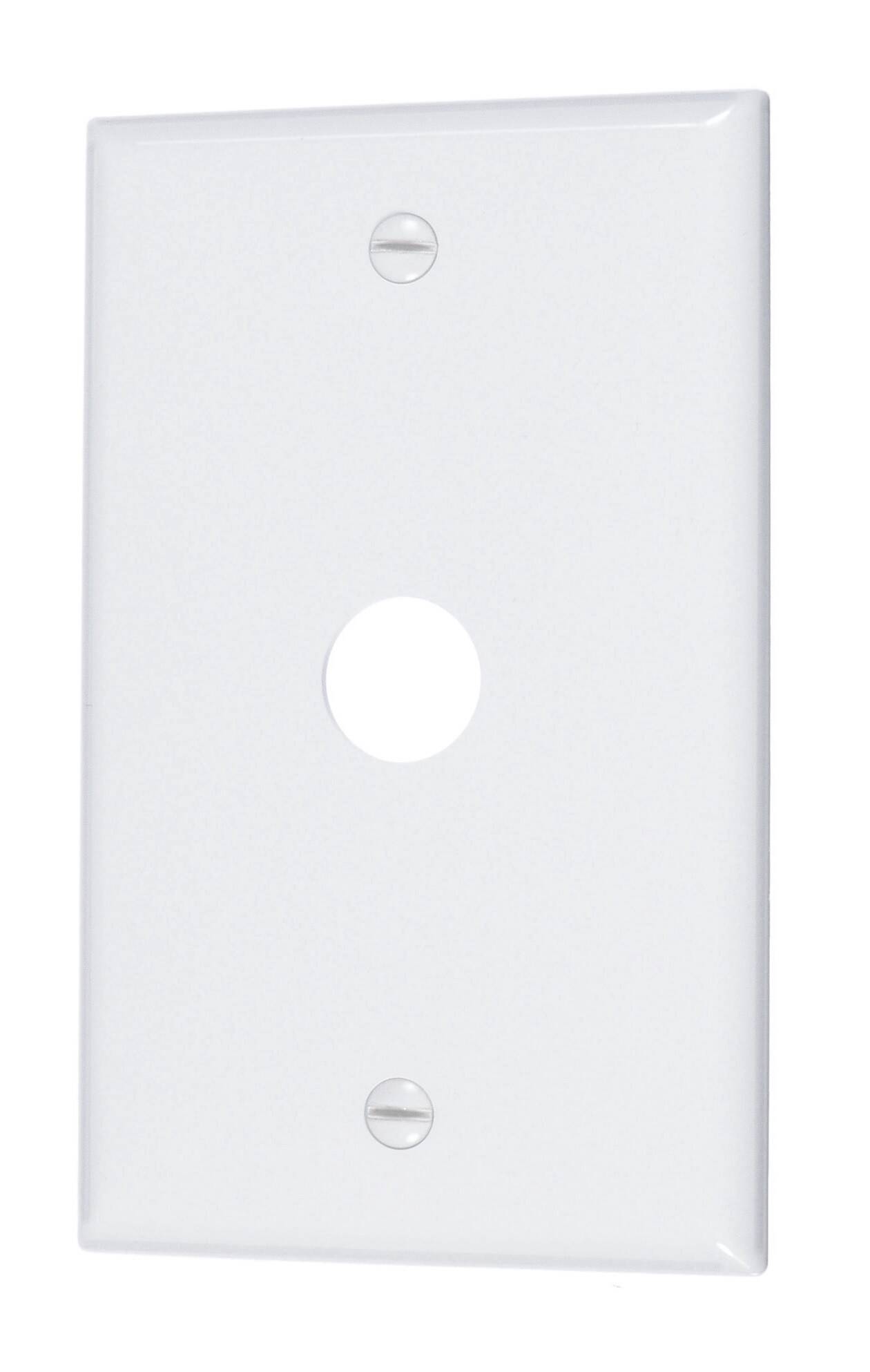 WHITE PHONE/CABLE COVER PLATE