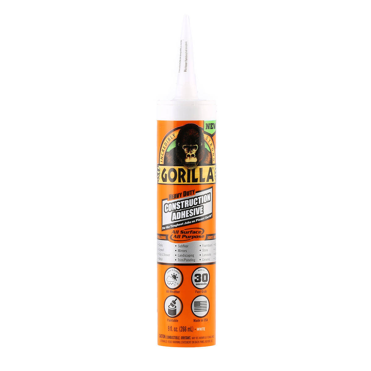 GORILLA H.D ADHESIVE CAULK 266ML