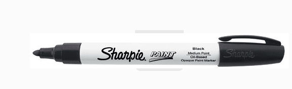 SHARPIE BLACK PAINT PEN OIL BASE