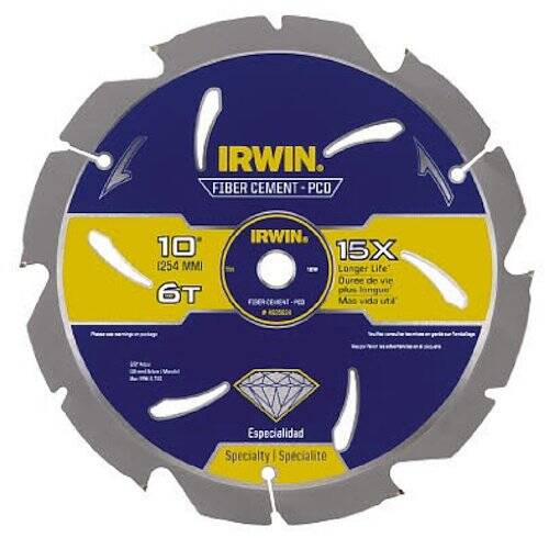 IRWIN FIBER CEMENT 10"x 6T BLADE