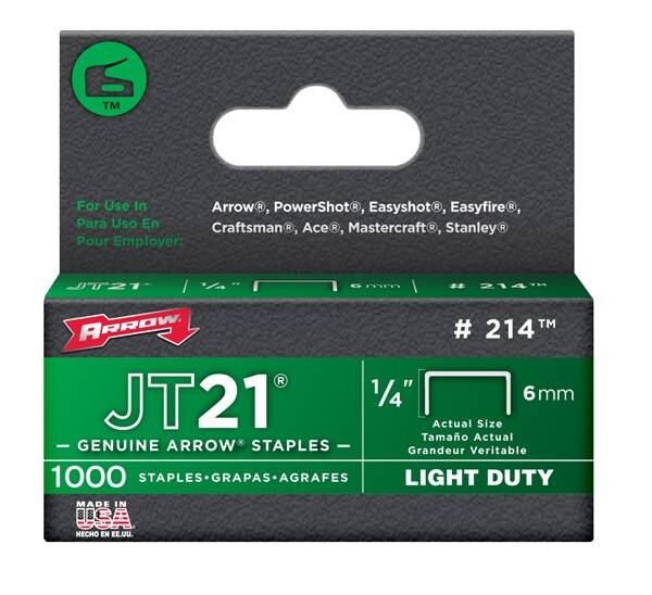 ARROW STAPLES JT21 1/4"