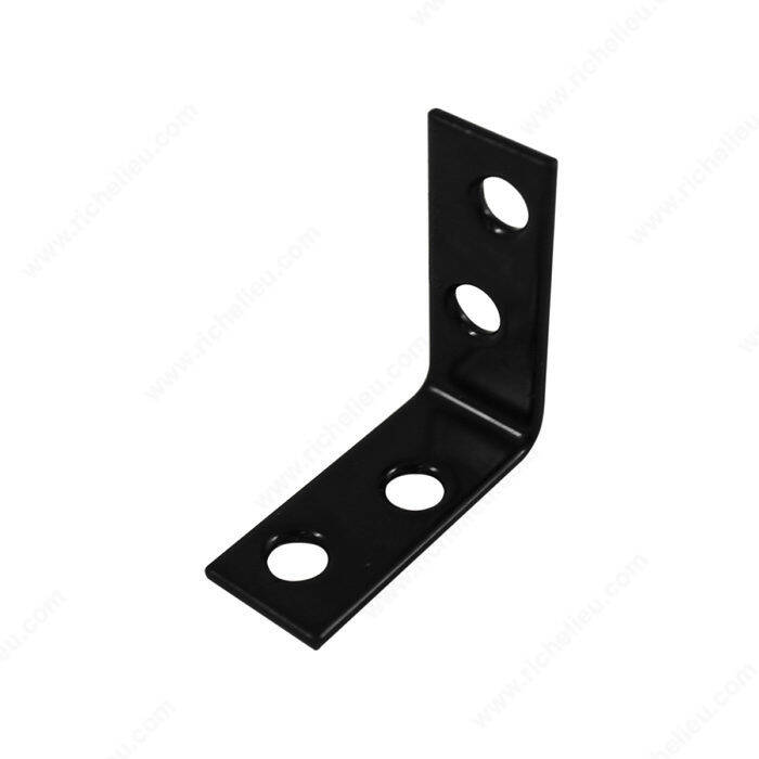 CORNER BRACE 1 9/16 X 1 9/16" FLT BLK