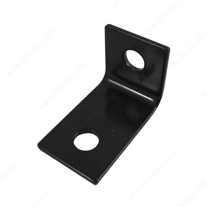CORNER BRACE 2 1/2 x 1 1/2" FLT BLK