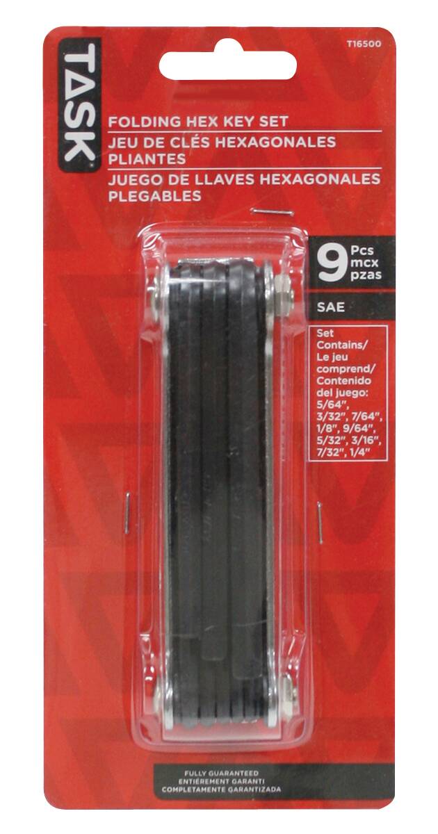 TASK SAE HEX KEY SET 9PC