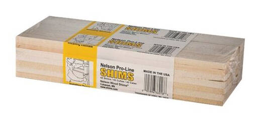 NELSON SHIMS 42PC 12" WOOD