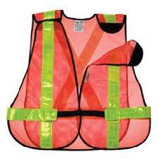 DEGIL ORANGE MESH 5PT TEAR AWAY VEST XL