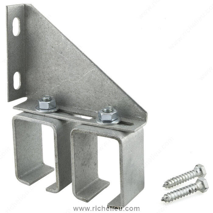 BARN DOOR DBL BOXRAIL BRACKET GALV