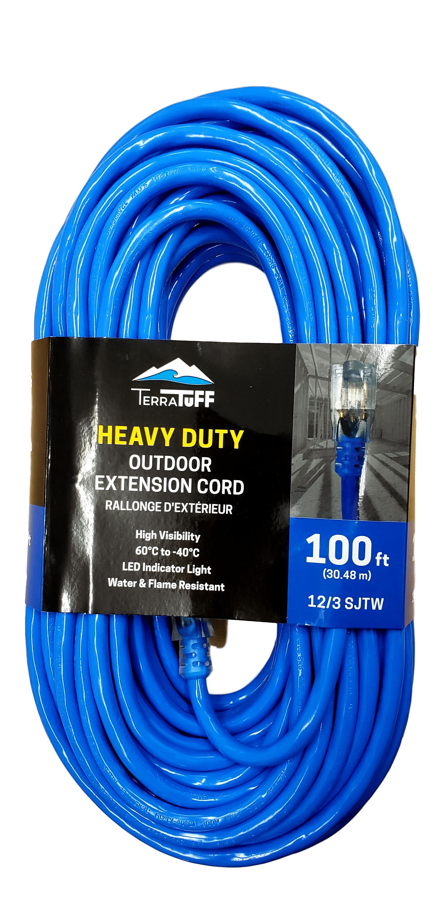 12/3 100' H.D EXT CORD BLUE