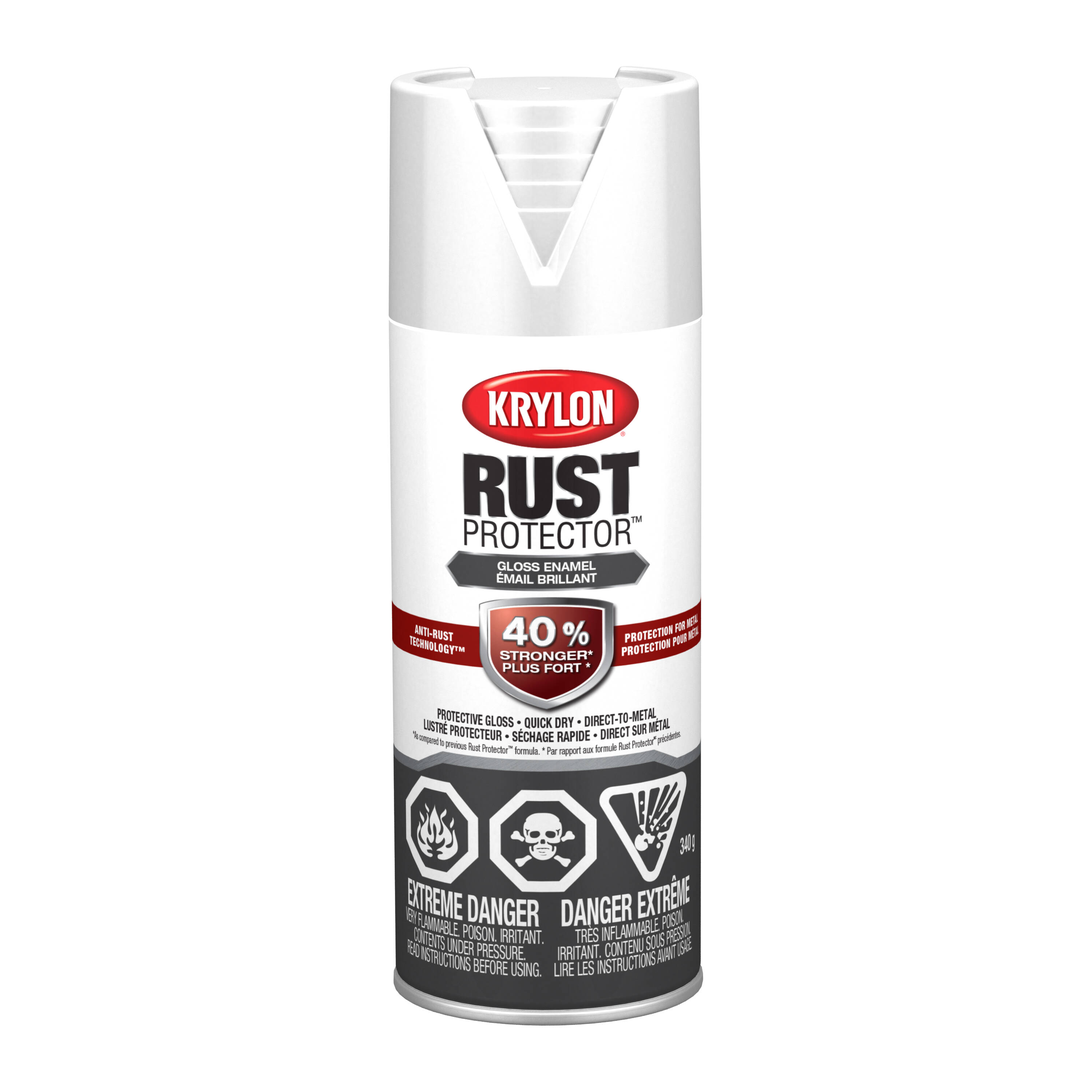 KRYLON GLOSS WHITE 340G SPRAY