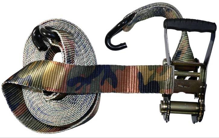 RATCHET STRAP 2" X 27' CAMO