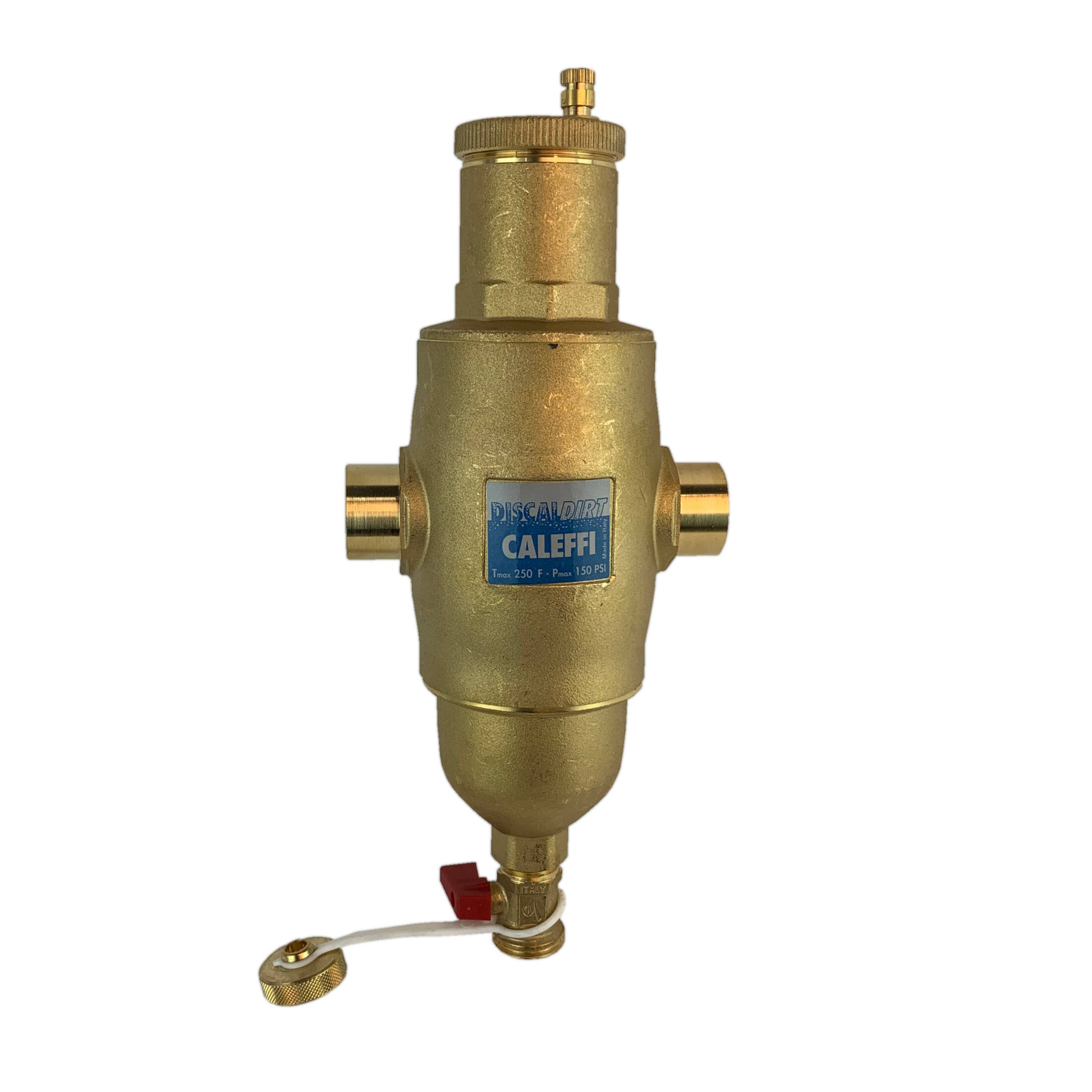 1" SWEAT AIR & DIRT SEPARATOR BRASS