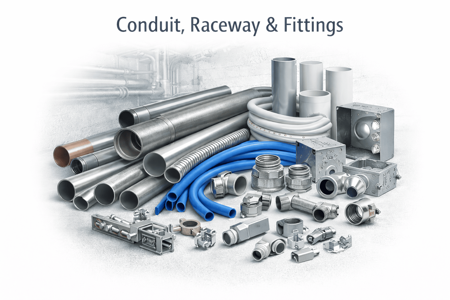 Conduit, Raceway and Fittings