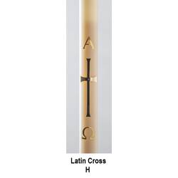 Oil Paschal Candles - Pre-Filled Canisters - Latin Cross