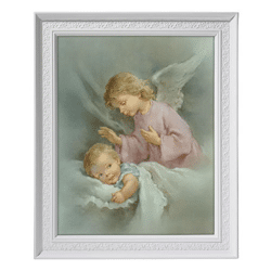 Angel & Children Framed Art