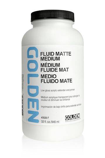 Golden Fluid Matte Medium 16 oz.