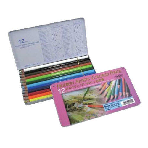 Holbein Artists' Colored Pencils - Assorted Tones, Set of 100, Cardboard  Box