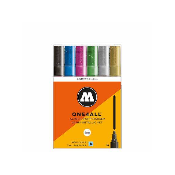 Molotow One4All Marker 4mm Set of 6 Neon Colors