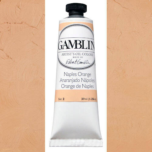 Gamblin Artist Grade Oil Color, 37ml, Naples Orange 