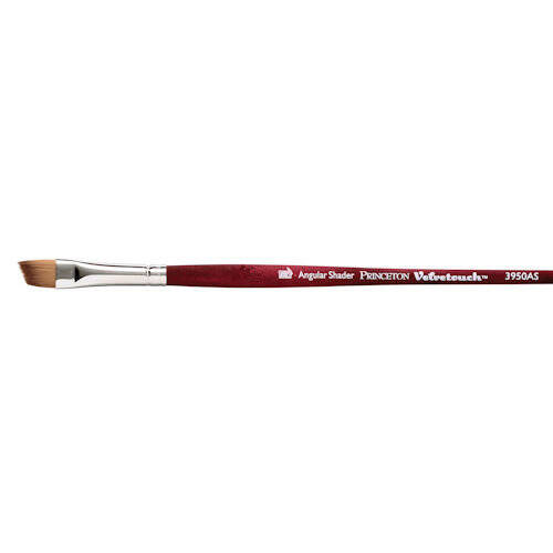 Princeton Velvetouch Series 3950 Paint Brush for Acrylic Oil and Watercolor  Flat Shader 8