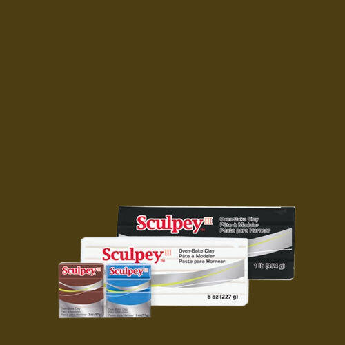 Sculpey III Oven-Bake Clay Suede Brown