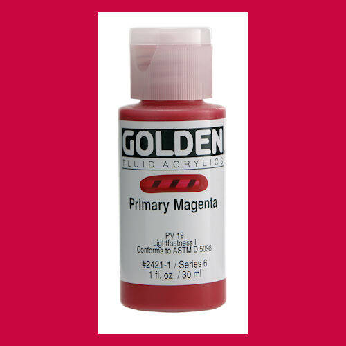 Golden Fluid Acrylic 1 oz. Primary Magenta