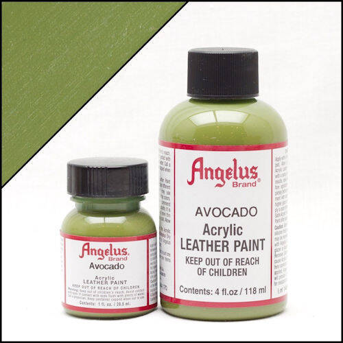 Angelus Standard Leather Paint 1 oz. Avocado - Delta Art