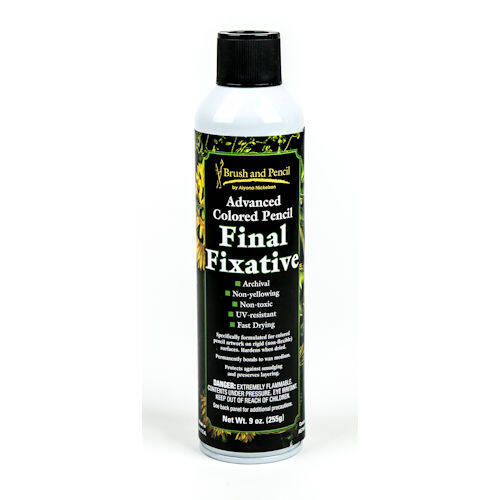 Brush and Pencil Advanced Color Pencil Final Fixative 255 g 9 oz