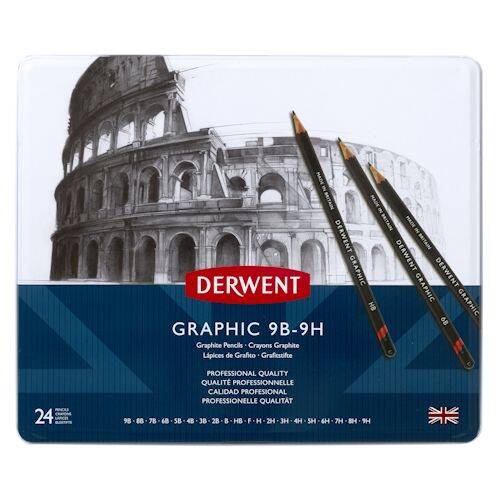 Derwent Graphic Pencil-24 Set Tin