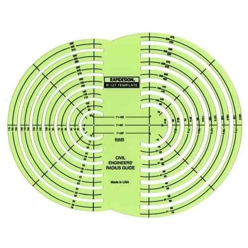 Rapidesign Circle Drafting Templates Metric Circles 37 Circles (R2040)